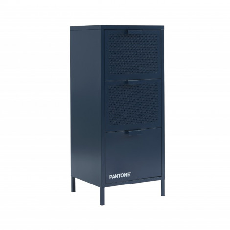 Caisson de bureau PANTONE métal bleu nuit 3 tiroirs h105cm|Buffet|Baita Home