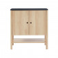 Buffet JAPENDI effet chêne et gris anthracite 80cm|Buffet|Baita Home