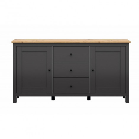 Buffet HESEN effet chêne et anthracite 186cm|Buffet|Baita Home
