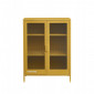 Buffet PANTONE jaune moutarde portes en verre cannelé|Buffet|Baita Home