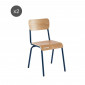 Lot de 2 chaises PANTONE bleu nuit et placage frêne|Chaise|Baita Home