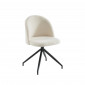 Chaise pivotante ESMEE bouclette écrue et métal noir|Chaise|Baita Home