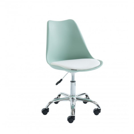 Chaise de bureau à roulettes PANTONE vert menthe|Chaise|Baita Home