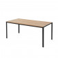 Table de séjour SOHO placage bois et métal noir 180cm|Table|Baita Home