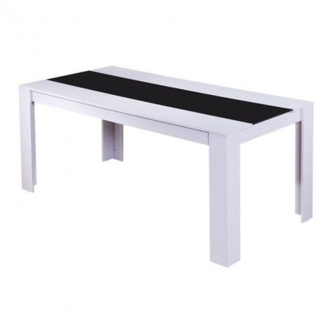 Table de séjour DAMIA noir et blanc 140cm|Table|Baita Home