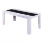 Table de séjour DAMIA noir et blanc 140cm|Table|Baita Home