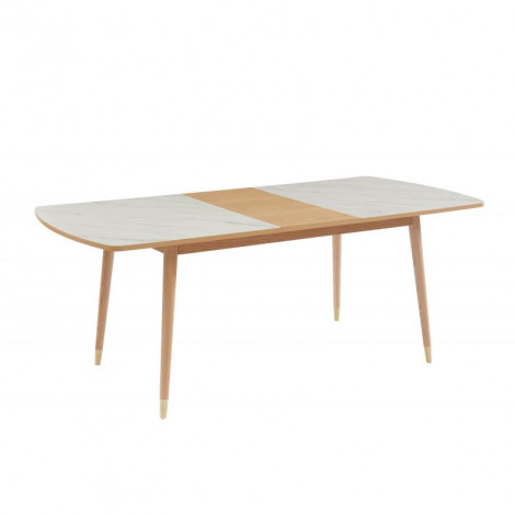 Table extensible LEON céramique effet marbre 160-200cm|Table|Baita Home