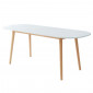 Table extensible ERIKA laqué blanc mat 160-200cm|Table|Baita Home