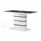 Table de séjour LUCIA laqué blanc brillant 150cm|Table|Baita Home