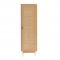 Armoire AMANA effet chêne et cannage rotin 1 porte h180cm|Armoire|Baita Home