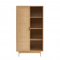 Armoire AMANA effet chêne et cannage rotin 1 porte h170 cm|Armoire|Baita Home