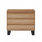 Commode FELIX effet chêne et métal noir 3 tiroirs|Commode|Baita Home