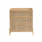Commode PABLO cannage rotin et effet bois 3 tiroirs|Commode|Baita Home