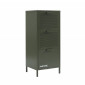 Caisson de bureau PANTONE métal vert olive 3 tiroirs h105cm|Commode|Baita Home