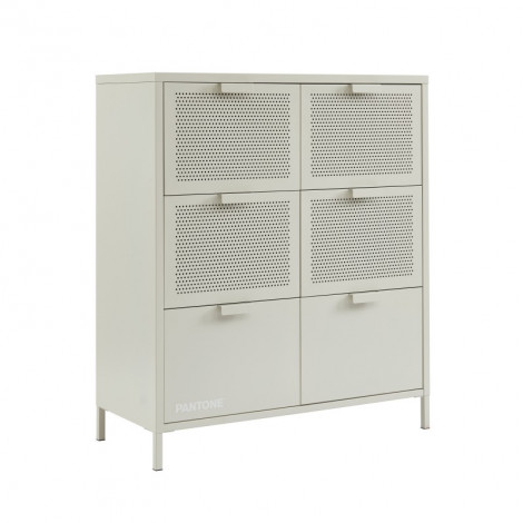 Commode PANTONE métal beige sable 6 tiroirs 90cm|Commode|Baita Home