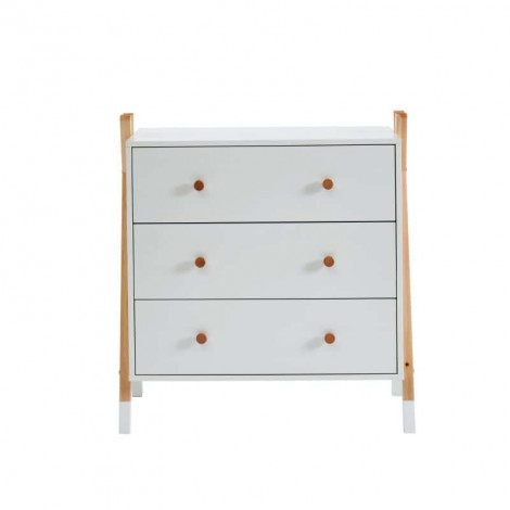 Commode TIPI blanc 3 tiroirs 81cm|Commode|Baita Home