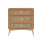 Commode SIXTINE terracotta et cannage rotin 3 tiroirs|Commode|Baita Home