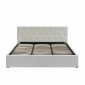 Lit coffre BAHIA simili blanc 180x200 sommier inclus|Lit Adulte|Baita Home