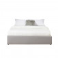 Lit coffre SAKURA tissu gris chiné 140x190 sommier inclus|Lit Adulte|Baita Home