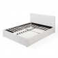 Lit coffre BAHIA simili blanc 140x190 sommier inclus|Lit Adulte|Baita Home