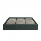 Lit coffre SAKURA velours vert forêt 180x200 sommier inclus|Lit Adulte|Baita Home