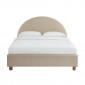 Lit coffre TAIJO velours beige sable 140x190 sommier inclus|Lit Adulte|Baita Home
