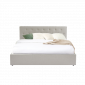 Lit coffre BAHIA tissu beige lin 140x190 sommier inclus|Lit Adulte|Baita Home