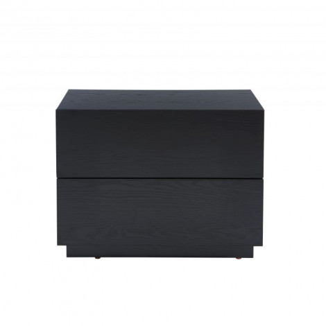 Table de chevet à led MORPHEE noire 2 tiroirs|Chevet|Baita Home