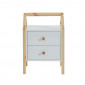 Table de chevet TINY blanc 2 tiroirs|Chevet|Baita Home