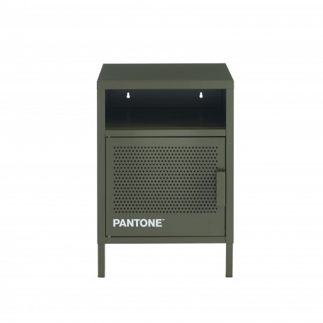 Table de chevet PANTONE métal vert olive foncé 40cm|Chevet|Baita Home