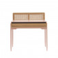 Bureau PABLO rose et cannage rotin 1 tiroir|Bureau|Baita Home