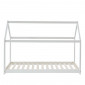 Lit enfant cabane TINY pin blanc 90x190 sommier inclus|Lit|Baita Home