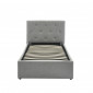Lit coffre enfant BAHIA tissu gris 90x190 sommier inclus|Lit|Baita Home