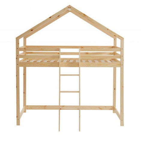 Lit mezzanine TINY pin naturel 90x190 sommier inclus|Lit|Baita Home