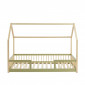 Lit cabane avec barrières TINY pin et vert 90x190 sommier inclus|Lit|Baita Home