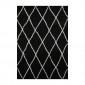 Tapis THEA noir motif losange 80x140 cm|Tapis|Baita Home
