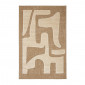 Tapis PIA blanc motif contemporain 80x150 cm|Tapis|Baita Home