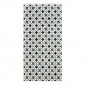 Tapis de cuisine YARA noir motif carreaux de ciment 50x100 cm|Tapis|Baita Home