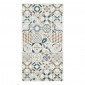 Tapis de cuisine YARA marron motif carreaux de ciment 80x150cm|Tapis|Baita Home