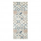 Tapis de cuisine YARA marron motif carreaux de ciment 70x180cm|Tapis|Baita Home