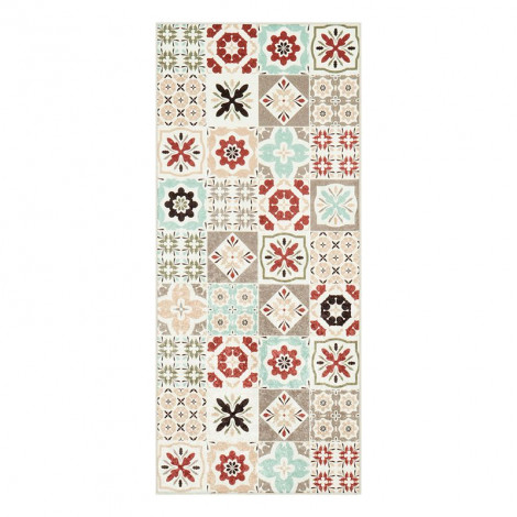Tapis de cuisine YARA multi couleurs motif carreaux de ciment 50x100 cm|Tapis|Baita Home