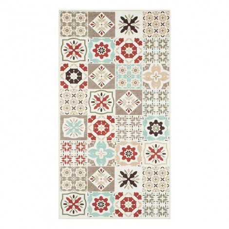 Tapis de cuisine YARA multi couleurs motif carreaux de ciment 80x150cm|Tapis|Baita Home