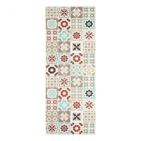 Tapis de cuisine YARA multi couleurs motif carreaux de ciment 70x180cm|Tapis|Baita Home