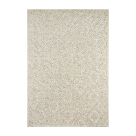 Tapis Ella crème motif losange 80x150 cm|Tapis|Baita Home