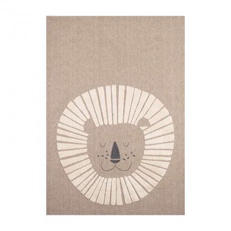 Tapis MALO beige motif lion 80x150 cm|Tapis|Baita Home
