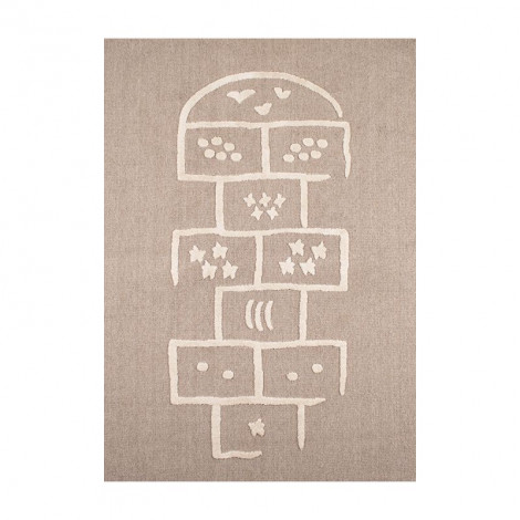 Tapis MALO beige motif marelle 80x150 cm|Tapis|Baita Home
