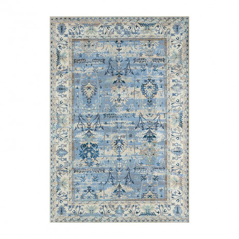 Tapis ERA bleu motif floral 200x290 cm|Tapis|Baita Home