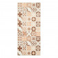 Tapis de cuisine YARA orange motif carreaux de ciment 50x100 cm|Tapis|Baita Home