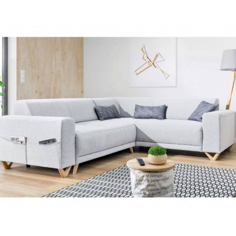 Bella - canapé d'angle convertible avec coffre - droit|Canape|BestMobilier