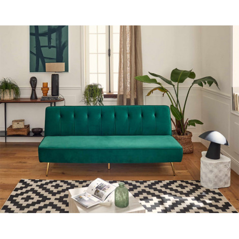 Bombai - canapé convertible clic-clac 2 places - velours|Canape|BestMobilier